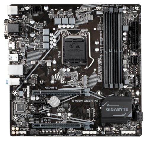 Bekijk afbeelding 1 van Gigabyte 1200 B460M DS3H V2 - M.2/HDMI/DVI/VGA/ÂµATX